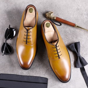 ZH0214X High quality New Fashion party wedding business Genuine Leather Men Shoes