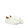 zigzag-4 lace bow lovely sneaker flat PU high quality women sneaker shoes