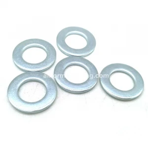 Zinc Plated Steel M6 Flat Washer and 1/4 Flat Washer