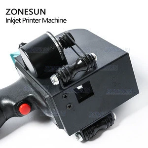 ZONESUN Touch Screen Handheld Intelligent USB QR 360 degree Inkjet Printer Coding Machine For Carton Rubber Metal Expiry