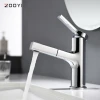 ZOOYI beautiful price chromed deck mounted single handle  bathroom wash basin mixer faucet