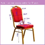 ZY00030 wedding furtinure metal red wholesale hotel banquet dining chair