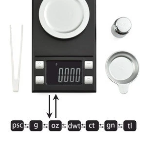 0.001g LCD Digital Jewelry Scales Lab Weight High Precision Scale Medicinal Use Portable Mini Electronic Balance
