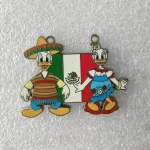 Customizable Donald And Daisy Enamel Pin