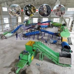 High efficiency automatic household plastic waste post war solid waste sorting and treatment production line