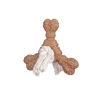 Manufacturer wholesale good quality durable natural rope pp pet product dog chew toys slow feeder from home