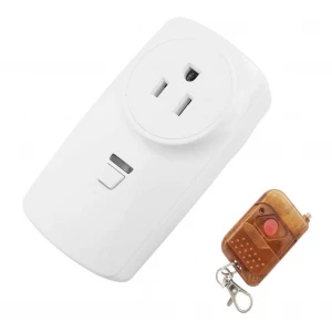 Remote Control Outlet Kit Wireless Light Switch for Household Appliances, Unlimited Connections, Up to 100 ft. Range,White Learning Code
