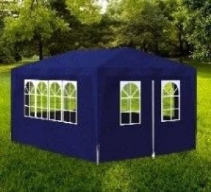 vidaXL Party Tent Blue Polyethylene 9.8 x 13.1 ft UV-resistant materials