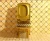 Import Diamond pattern deluxe electroplated golden toilet from USA