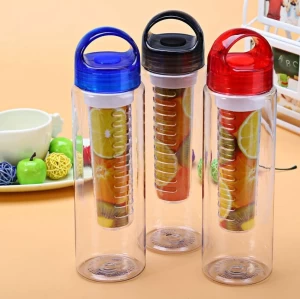 Colored Cap Transparent Water Bottles and Sippers