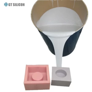 Home Decoration Concrete Cement  Candle Container With Storage Pot Planter Silicone Rubber  Mold