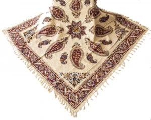 Persian Kalamkari Woven Art Tablecloth