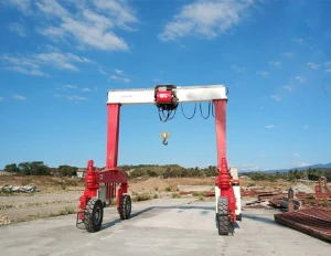 Magicart Rubber Tyre Traveling System 200t Rtg Crane Mobile Gantry Crane Hydraulic Steering
