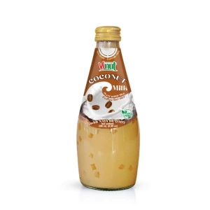 Free Sample 9.8 fl Oz Vinut Coconut milk Plant based milk coffee flavour with Nata de coco Manufacturer Beverage OEM