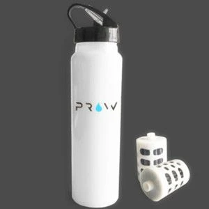 Bpa-free portable water filter food grade stainless steel water bottle with strainer