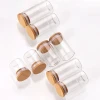Multipack 60Ml Spice Jars Wooden Lid Round Spice Cumin Bottle Spice Containers With Shaker Lids