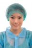 Disposable Medical Use Soft Non-Woven Mob Cap With Double Elastic Rubber For Medical Environment