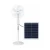 Import 16 Inch home height adjustable 12V DC Solar Powered AC DC Rechargeable Solar Fan with Solar Panel and LED Light from China