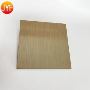 New Style Of 201 304 316L Brushed Titanium Stainless Steel Decorative Sheet