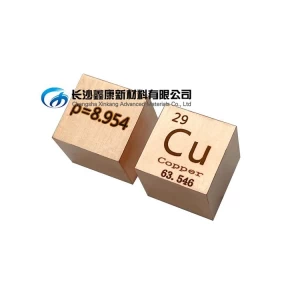 99.99% Purity Copper Cube 10mm Density Metal Cu Copper Cube Block for Element Collection
