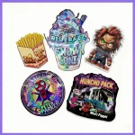 Custom Die Cut Irregular Shaped Mylar Cali Packaging Bags