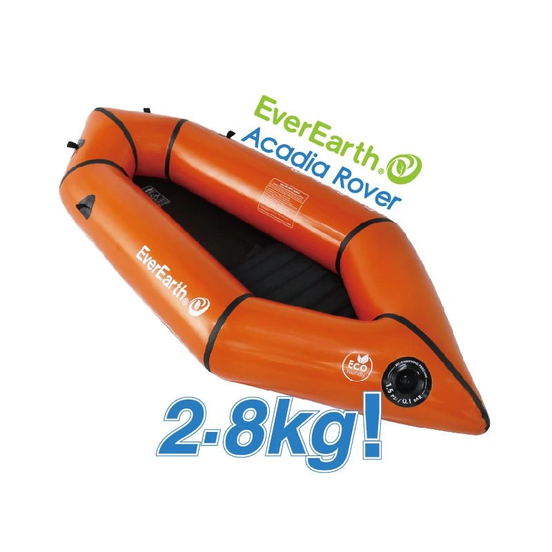 EverEarth light raft for packrafting and bike rafting on lake or river