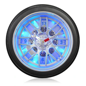 14INCH Wheel Wall Clock With LED Light