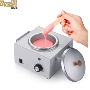 2.5lbs 500ml  Metal Single Wax Pot Heater Knob Control Wax Melt Warmer For Depilatory Canned Hard Wax