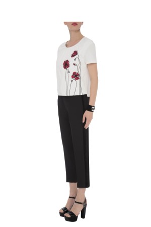 t-shirt with prints 100% viscose jersey Ladies Wear Sets for Women