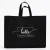 Import Wholesale Custom Reusable Black Non Woven Grocery Shopping Bag With Logo from China
