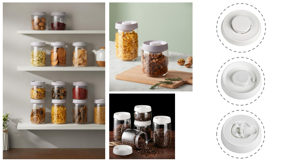 Buy Nafuhare Electric Vacuum Coffee Canister & Food Storage Container