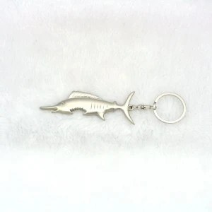 Shark-shaped bottle opener keychain, corporate gifts, promotional gifts, can be customized