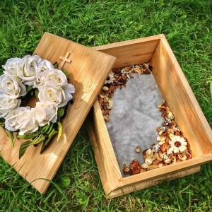 Pet Coffin cat casket animal cremation wooden box