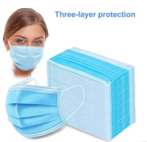 In Stock Fashion Non-Woven Fabric Disposable Civil Face Shield Mask Protective Belt Three Layers Anti Dust