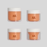 Straight body bottle transparent double wall plastic cream jar