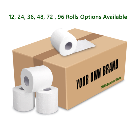 Buy 1-4ply Biodegradable Bamboo Pulp Toilet Paper Roll Toilet Tissue ...