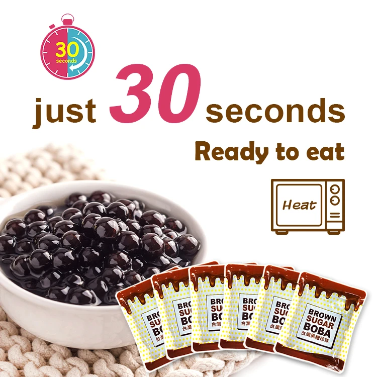 1 boxes Sample Best seller Ready to eat tapioca pearls Boba Instant Bubble Tea