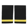 1 Pair Nylon Stripes Printed Traditional Professional Pilot Uniform Epaulets Stylish Shoulder Badges Garment Accessory