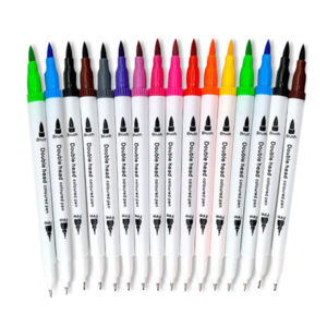 100 Colors Double Head Water Soluble Colors dual tip brush marker pen