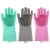 Import 100%  Food Grade  Magic Silicone Clean Gloves Heat Resistant Silicone Wash Scrubber Gloves from China