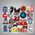 Import 100 pcs pack Classic Fashion Style Graffiti stickers For Moto car & suitcase cool laptop skateboard sticker from China