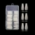 Import 100 Pcs/Box UV Gel Full Cover Acrylic Clear White Natural  False Nail Ballerina Coffin Nail Tips from China