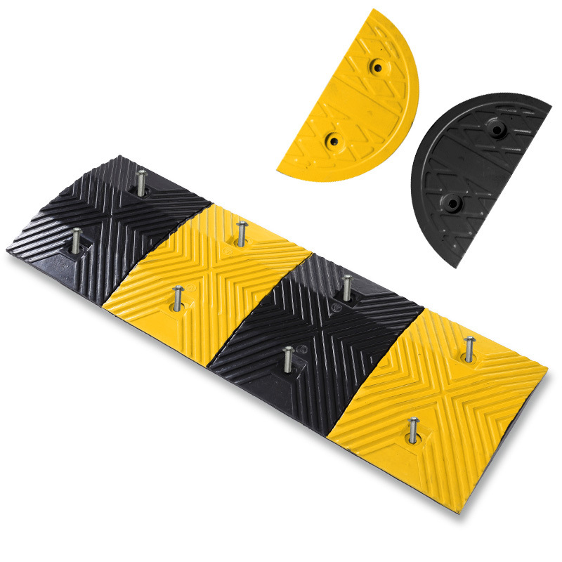 Buy 100 Tons Bearing Weight Rubber Ramp Speed Bump And Stop Driveway ...