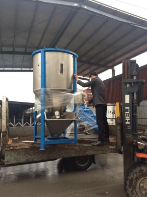 1000kg color masterbatch high speed vertical screw plastic raw material mixer