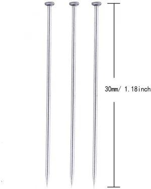 1000pcs/box Stainless Steel Pins Dressmaker Pin Shirt Silk Satin Pin Quilt Applique Sewing Needle 30mm
