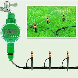 10M Micro Drip Irrigation Set with Water Timer Misting Sprinkler Dripper Plant Self Watering Garden Water Irrigation Kits