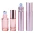 Import 10ml Pink Glass Essential Oil Use Roll On Bottle With Roller Ball and Rose Gold Cap from China