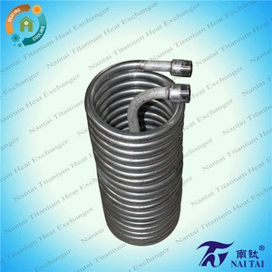 10x0.5mm Titanium Stainless Steel 316 Serpentines Cooling Pipe Titanium Coils
