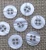 Import 11.5mm 1000pcs per pack resin plastic button for T shirts garments from China