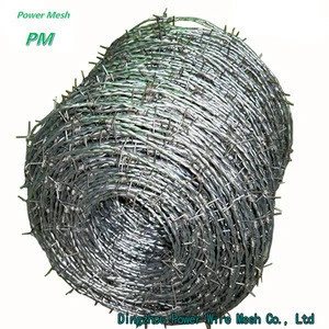 12 Gauge galvanized barbed wire (rolls of 610m) / High Security  Barbed Wire